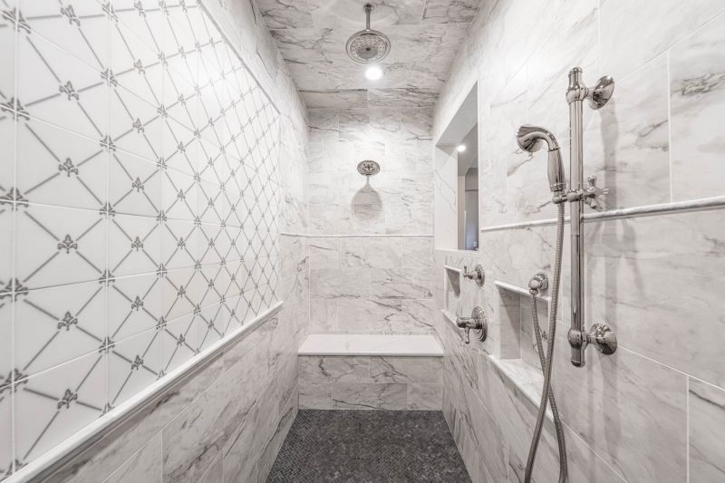 Luxury Bathroom with Custom Tile Work