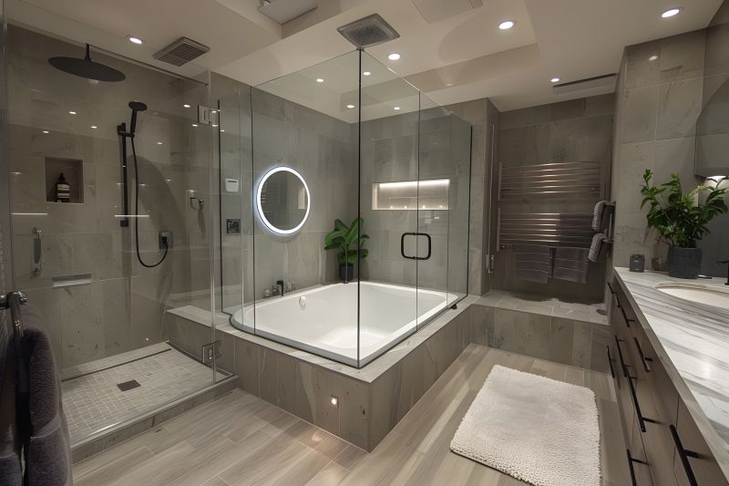 Bathroom with Custom Bathtub Fit